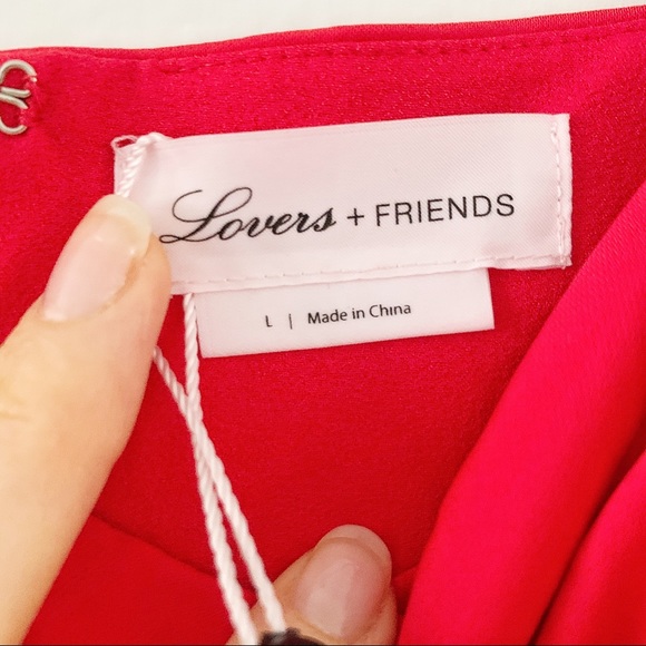 LOVERS + FRIENDS Lacie Gown in Red NWT sL - Picture 8 of 15